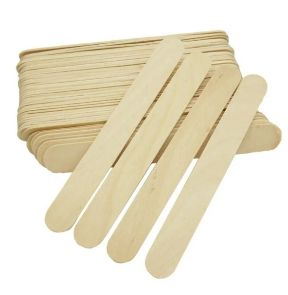 nistabolje 500 Adet Abeslang Geniş Dil Çubuğu Ahşap Büyük Dondurma Dil Basma Çubuğu