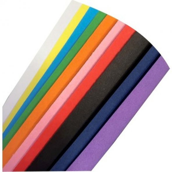 nistabolje 50 Adet 50x70 Cm Fon Kartonu 10 Renk(5 Rulo) Fon Kartonu - 2