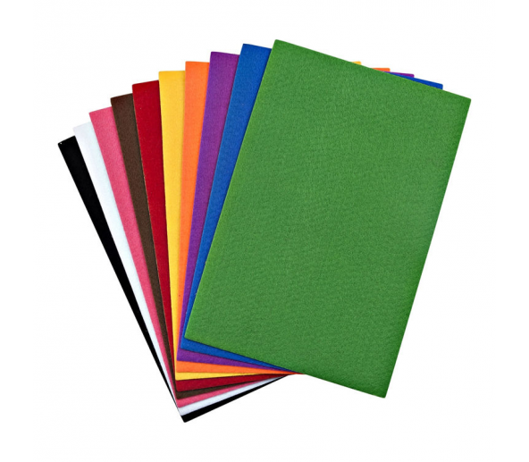 nistabolje 40 Adet Keçe Karışık Renk - A4 Boyutunda 20x30 Cm. ürün görseli 1