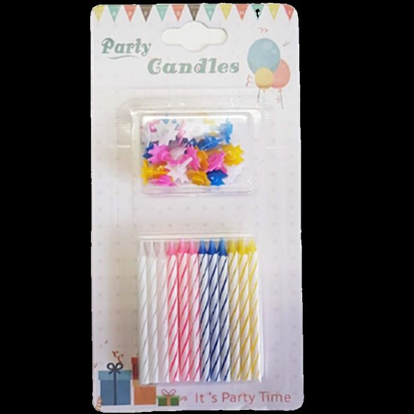 nistabolje 24 lü Pasta Mumu Parti Doğum Günü Pasta Mum