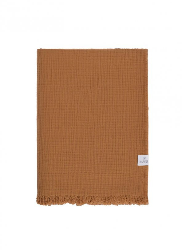 The Mia Koza Throw Terracotta Kahve 130x170 Cm - 2
