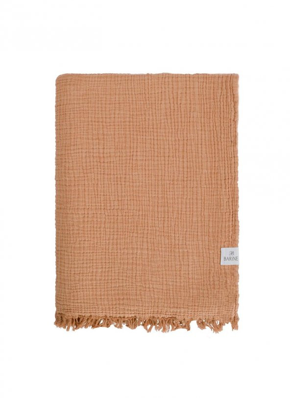 The Mia Koza Throw Terracotta Kahve 130x170 Cm - 2