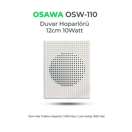 Osawa OSW-110 Hat Trafolu 100V Duvar Hoparlörü (OSW-110) - 2