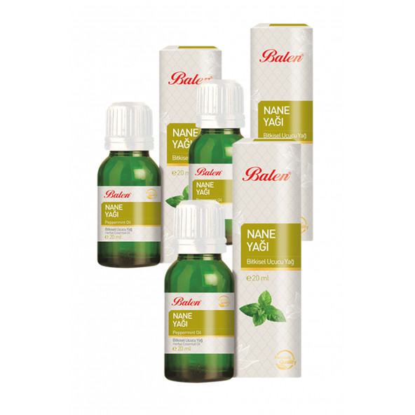 3 Kutu Balen Nane Yağı 20 ml