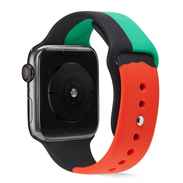 Apple Watch 38mm KRD-39 Silikon Kordon - Resim 2