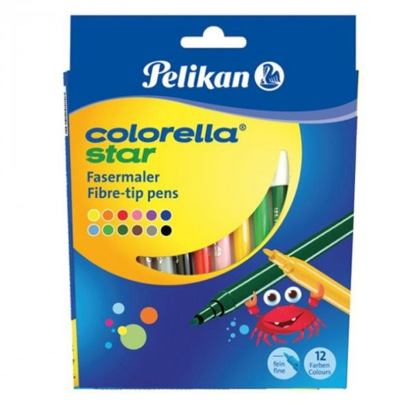 Pelikan Keçeli Boya Kalemi Colorella Karton 12 Renk C302 ürün görseli