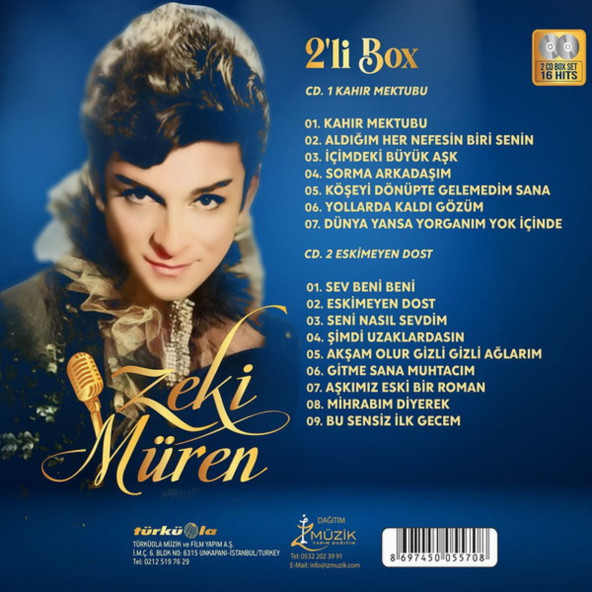 ZEKİ MÜREN - ESKİMEYEN DOST & KAHIR MEKTUBU (2 Lİ BOX) (2 CD) - 2
