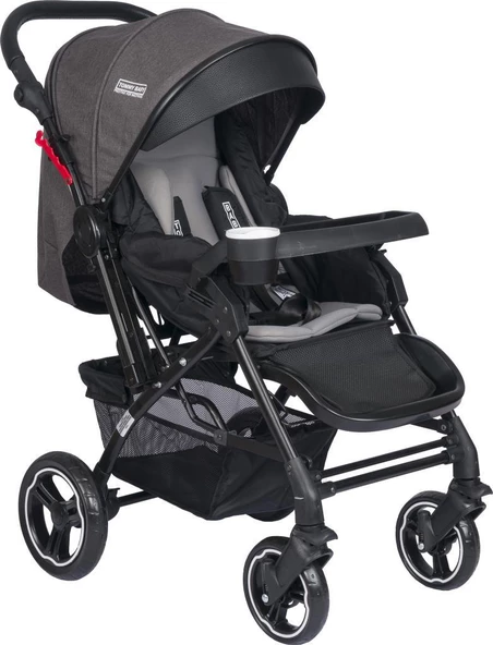 Tommybaby Tornado Plus Black Alüminyum Lüx Çift Yön Bebek Arabası - 2