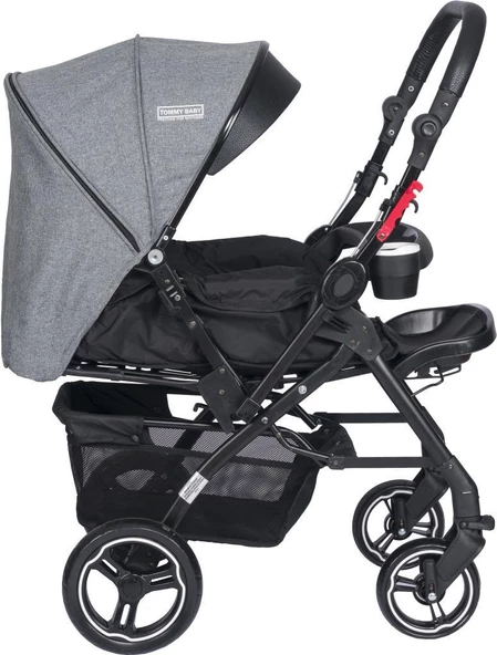Tommybaby Tornado Plus Black Alüminyum Lüx Çift Yön Bebek Arabası - 8