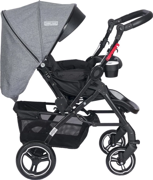 Tommybaby Tornado Plus Black Alüminyum Lüx Çift Yön Bebek Arabası - 7