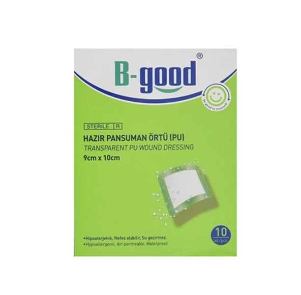 OUT B-Good Hazır Pansuman 9cm x 10cm 10'lu Yara Örtüsü