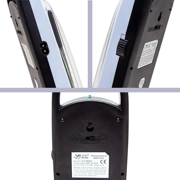 POWERMASTER YAJIA YJ-6828A 62 SMD LEDLİ ŞARJLI IŞILDAK - 2