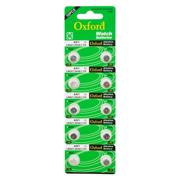 ALKALİN SAAT PİLİ 10LU PAKET * TIANQIU OXFORD AG1 LR621