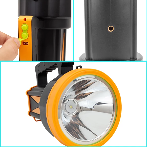 POWERMASTER XJ-1 ŞARJLI LEDLİ 3 KADEMELİ EL FENERİ - 2