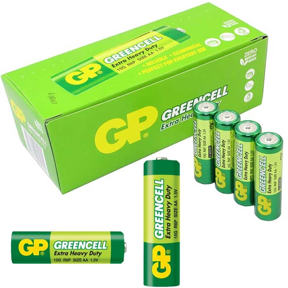 15G-2S4 GREENCELL R6 AA KALEM PİL (40 LI PAKET FİYATI) GP