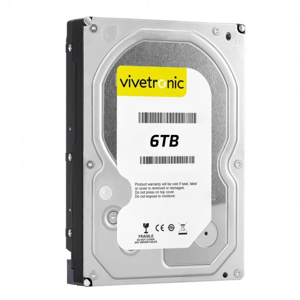 GÜVENLİK HARDDİSK 6TB 7/24 7200RPM SATA3 64MB VIVETRONIC - 1