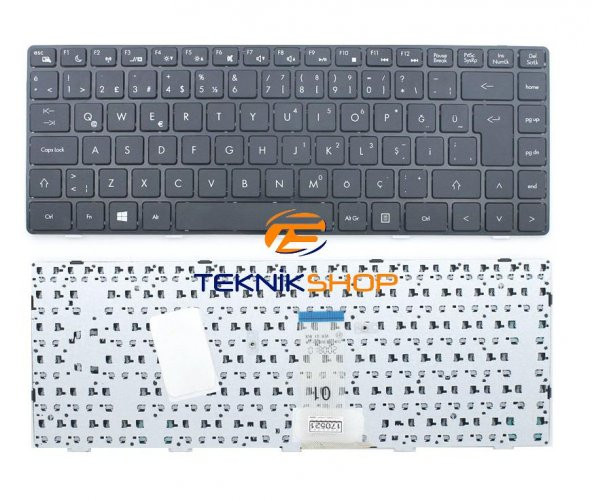 Grundig GNB 1450 B1 B8, JW6 Notebook Klavyesi - Siyah - TR