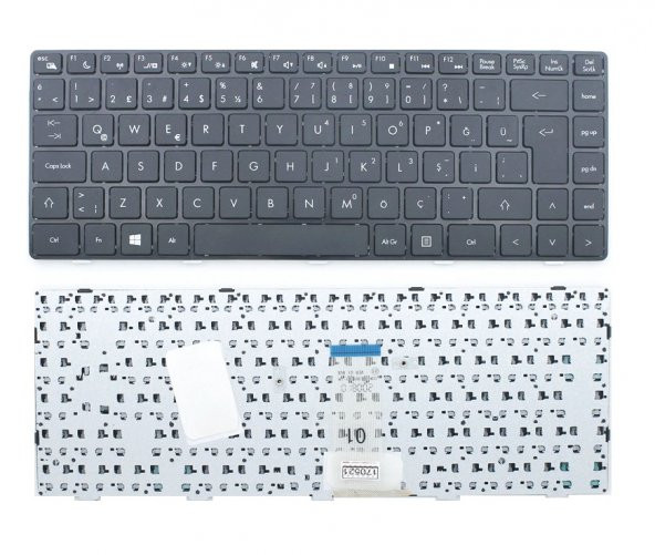 Grundig GNB 1450 B1 B8, JW6 Notebook Klavyesi - Siyah - TR - 2