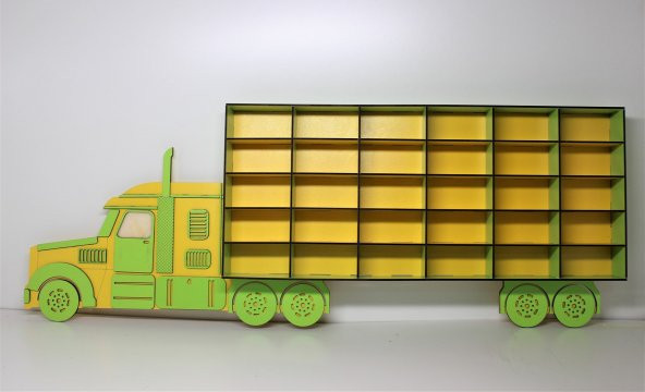 Turkafone Ahşap Dekoratif Tır Araba Rafı - 2