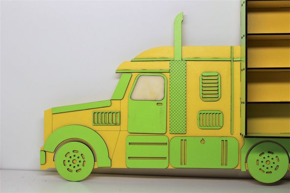 Turkafone Ahşap Dekoratif Tır Araba Rafı - 3