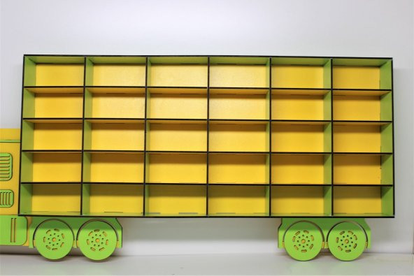 Turkafone Ahşap Dekoratif Tır Araba Rafı - 4