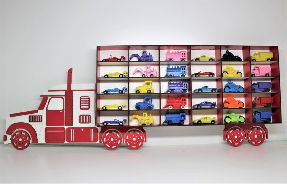 Turkafone Ahşap Dekoratif Tır Araba Rafı - 4