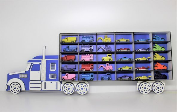 Turkafone Ahşap Dekoratif Tır Araba Rafı - 4