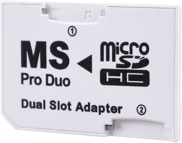 Sony Psp Memory Stick Pro Duo Adaptör Dual Slot Psp Hafıza Kartı Adaptör Dual Mikro Sd Kart Çevirici