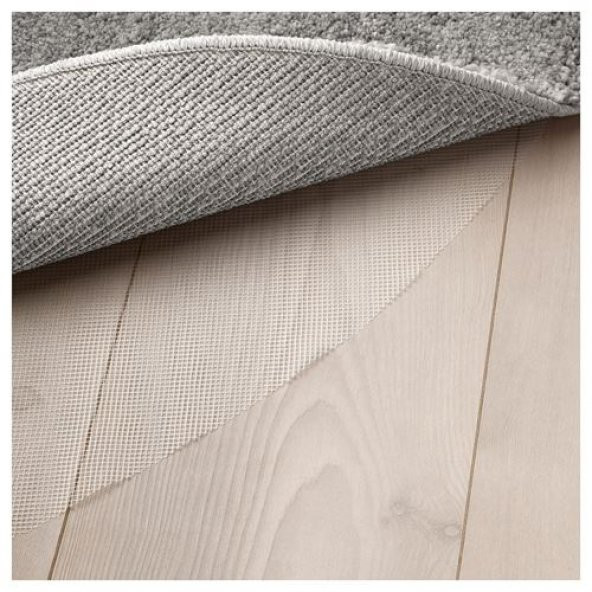 Halı Gri Renk ikea 130 cm Yuvarlak Halı - 2