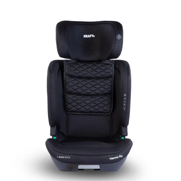 Kraft Henna Fix i-size (100-150 cm) 15-36 Kg Oto Koltuğu Siyah - Resim 6