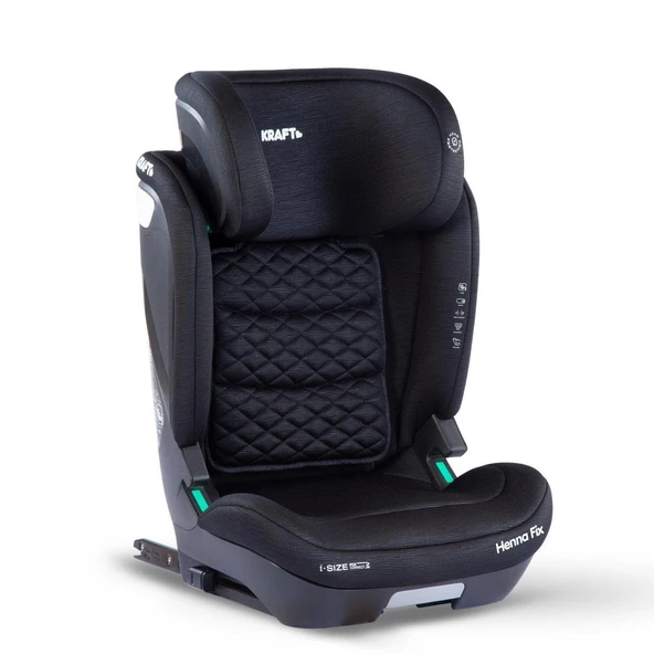 Kraft Henna Fix i-size (100-150 cm) 15-36 Kg Oto Koltuğu Siyah ürün görseli 1
