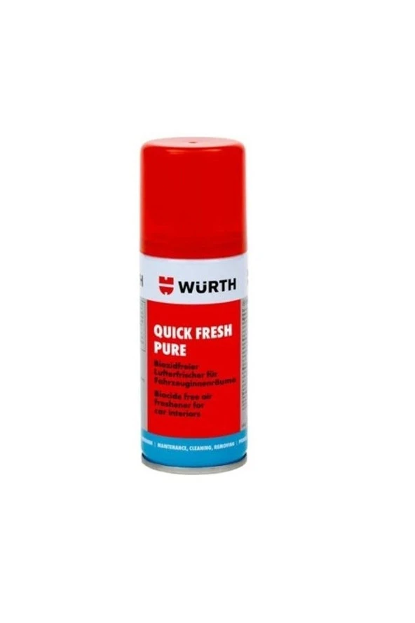 Würth Quick Fresh Araç Içi Tazeleme Sprey Kötü Koku Giderme 100 ml