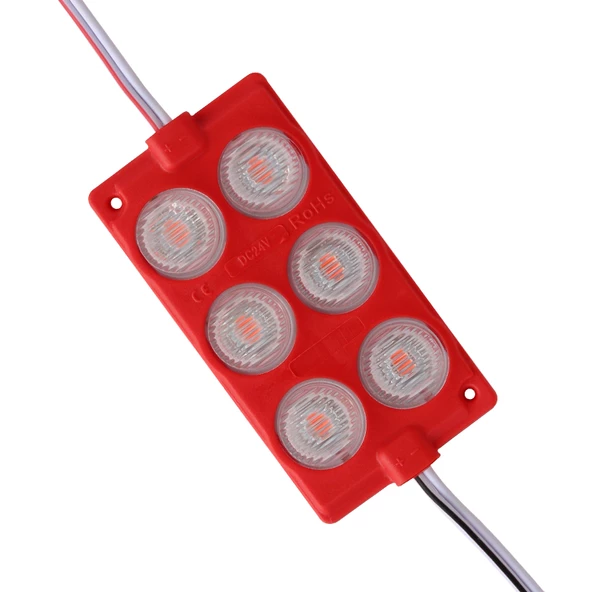 KIRMIZI MODUL LED 75*40 3030 24 VOLT 3 WATT POWERMASTER
