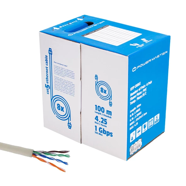 POWERMASTER 24 AWG UTP 100 METRE CAT5 KABLO - 2