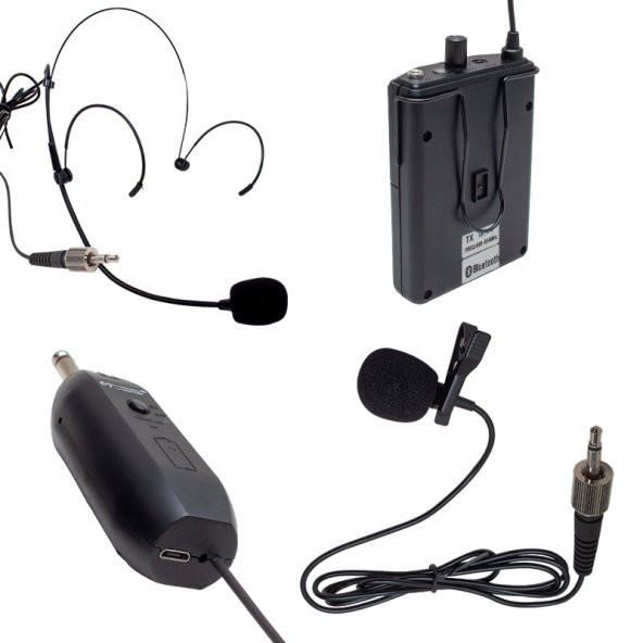 MV-19601 UHF KABLOSUZ BLUETOOTH YAKA MİKROFON MAGICVOICE - 2
