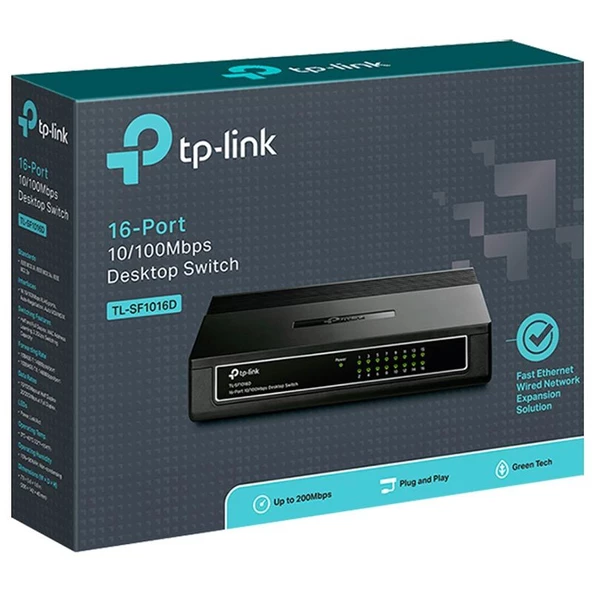 TP-LINK TL-SF1016D 16 PORT 10/100 MBPS SWITCH - 5