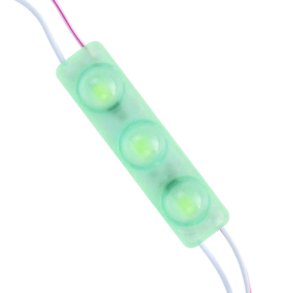 MODUL LED 12V 1.5W YESİL YANIP SONEN PARLAK TEK RENK 2835 69 X 16 MM IP65 160-180LM  POWERMASTER