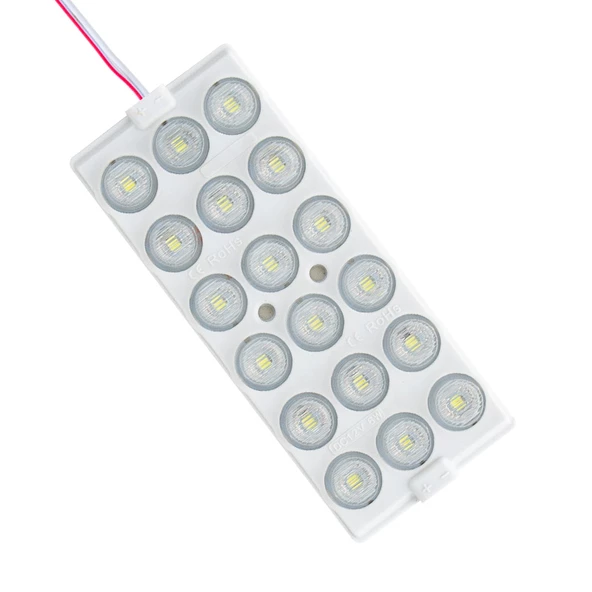 MODUL LED 12V 6W SOGUK BEYAZ 18 LEDLİ YANIP SONEN 2Lİ PAKET 13960-2835 (FLASOR)POWERMASTER