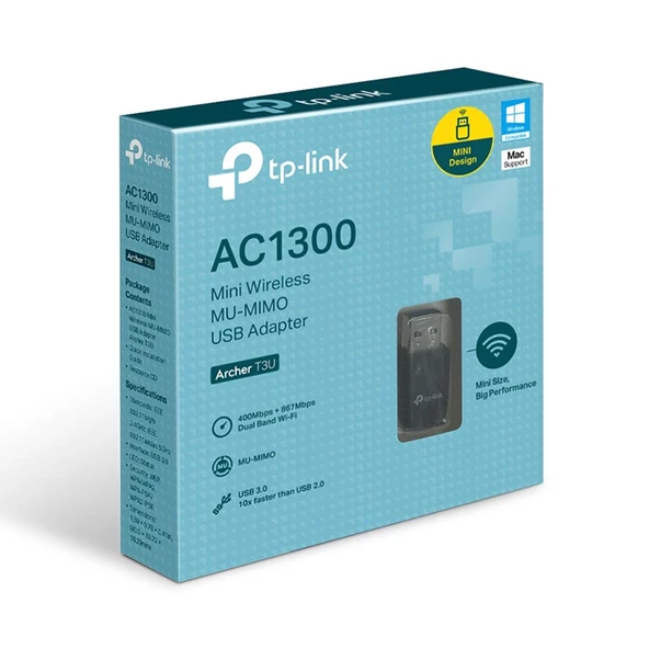 ARCHER T3U AC1300 1300 MBPS USB WIRELESS ADAPTOR  TP-LINK - 2