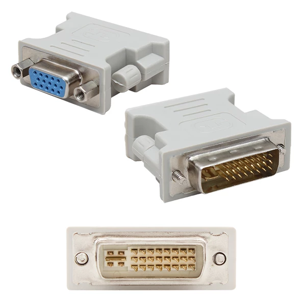 POWERMASTER DVI TO VGA DÖNÜSTÜRÜCÜ (DVI ERKEK VGA DİŞİ) DVI 24+5 PİN