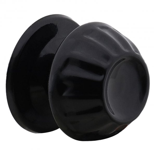 Papatya Baba Kapı Tokmağı Kapı Topuzu Kolu Metal Tokmak Siyah - Resim 5