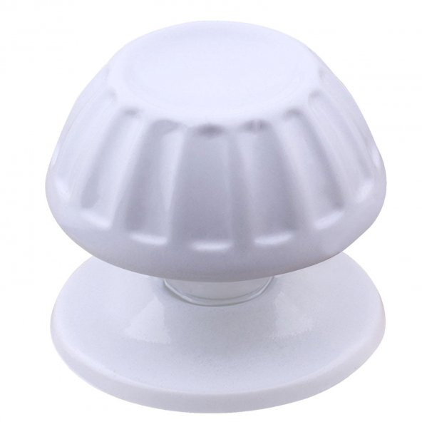 Papatya Baba Kapı Tokmağı Kapı Topuzu Kolu Metal Tokmak Beyaz ürün görseli