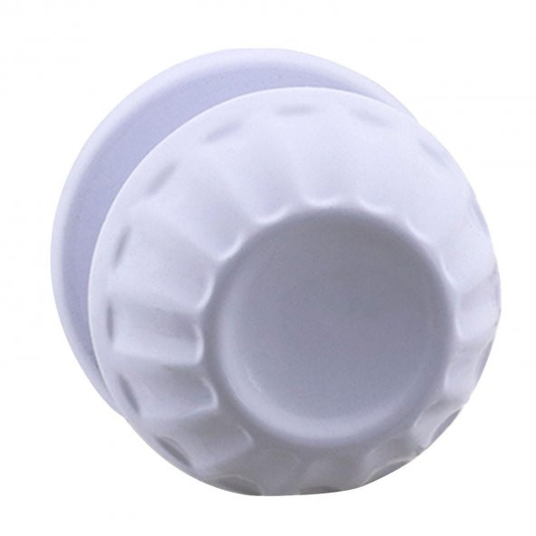 Papatya Baba Kapı Tokmağı Kapı Topuzu Kolu Metal Tokmak Beyaz - Resim 5