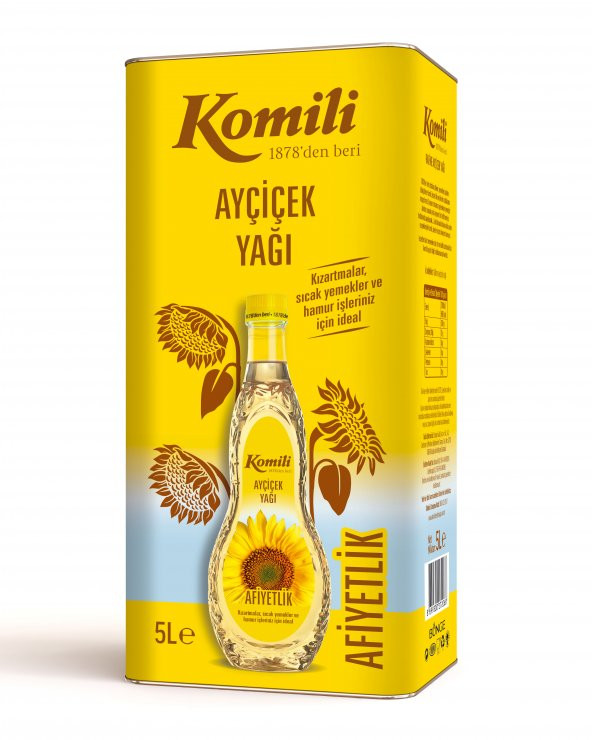 Komili 5 lt Teneke Ayçiçek Yağı - 2