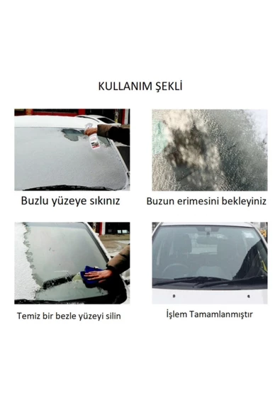 Oto Cam Buz Çözücü Donmayı Geciktiren Sprey 500ml - 2