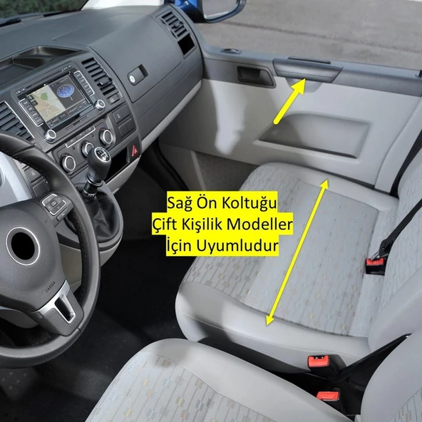 VW Transporter T6 2010-2015 Sağ Ön Kapı İç Çekme Kolu Sağ Çift Koltuk