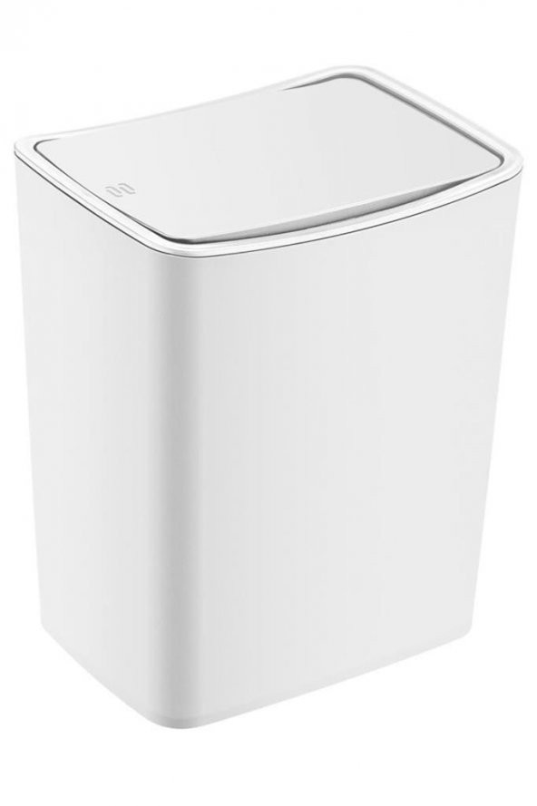Turan Plastik Touch Çöp Kutusu 20 lt. Beyaz