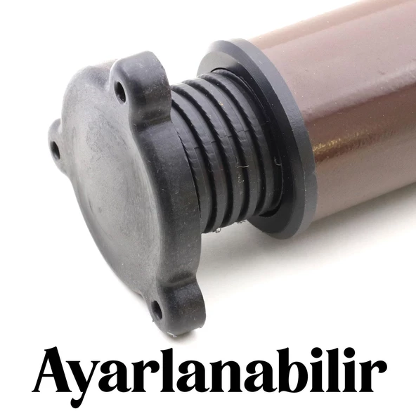 Ayarlanabilir Mobilya Kanepe Baza Koltuk Metal Destek Yükseltici Ayağı Destek Kahve Ayak 15cm 5 Adet - 3
