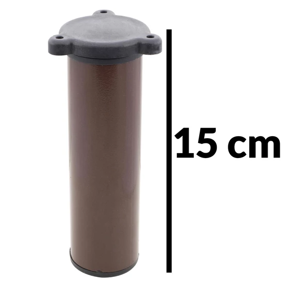 Ayarlanabilir Mobilya Kanepe Baza Koltuk Metal Destek Yükseltici Ayağı Destek Kahve Ayak 15cm 5 Adet - 5