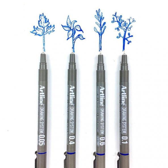 ARTLINE CIZIM KALEMI DRAWING FIRCA UC SIYAH 23FN - 4